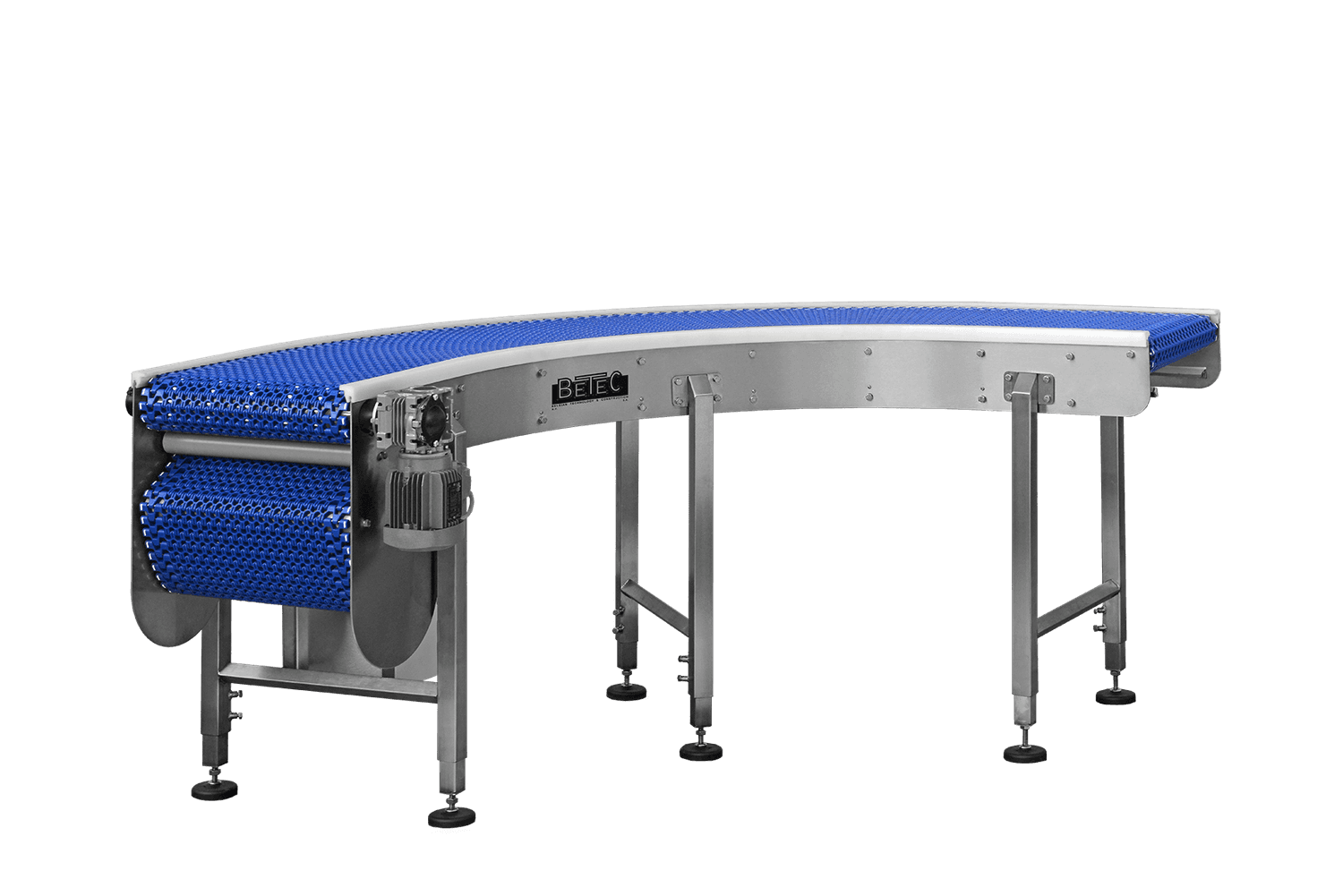 Modular curve conveyor