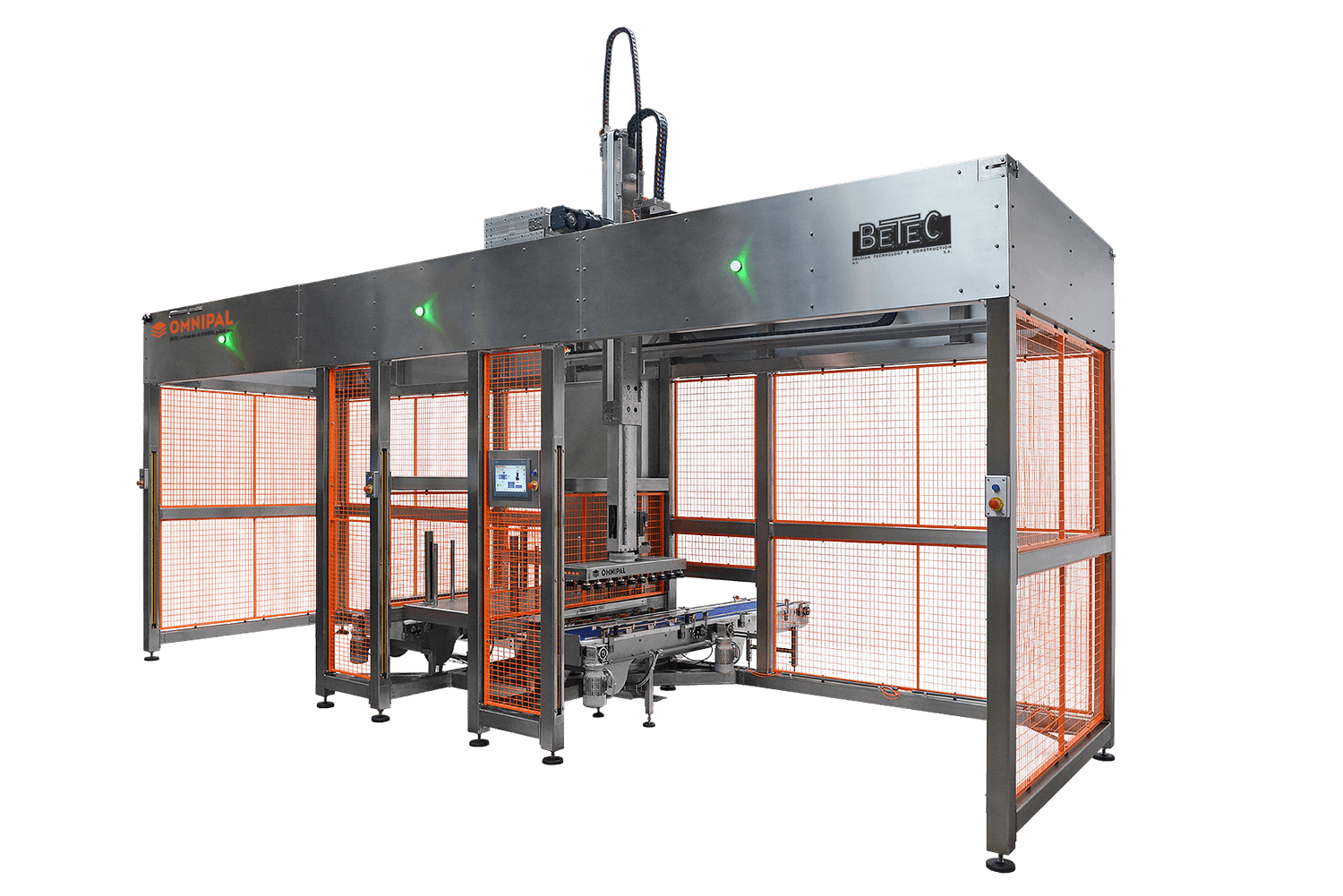 Dual gantry robot palletiser