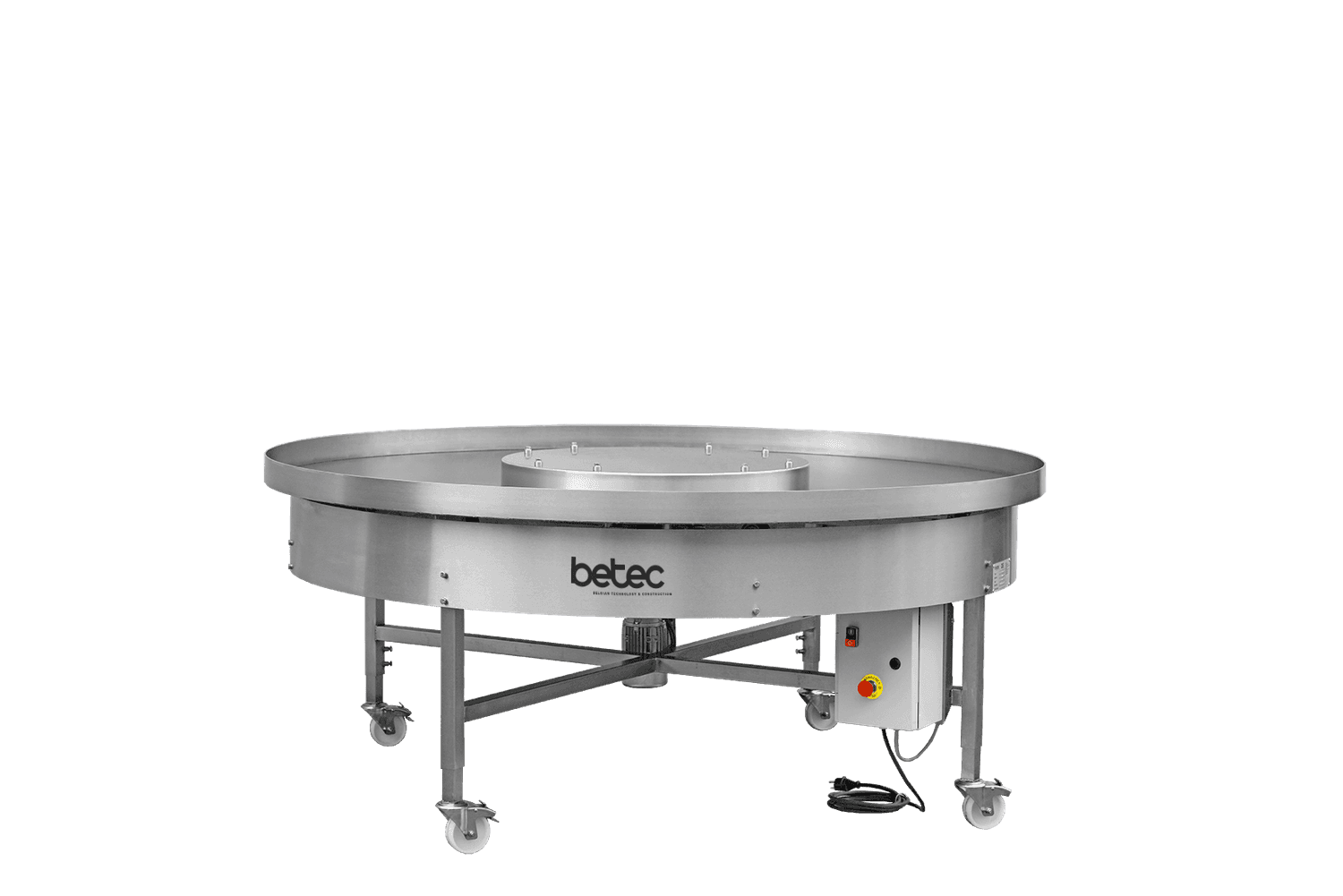 Buffer tables and rotating tables for packing