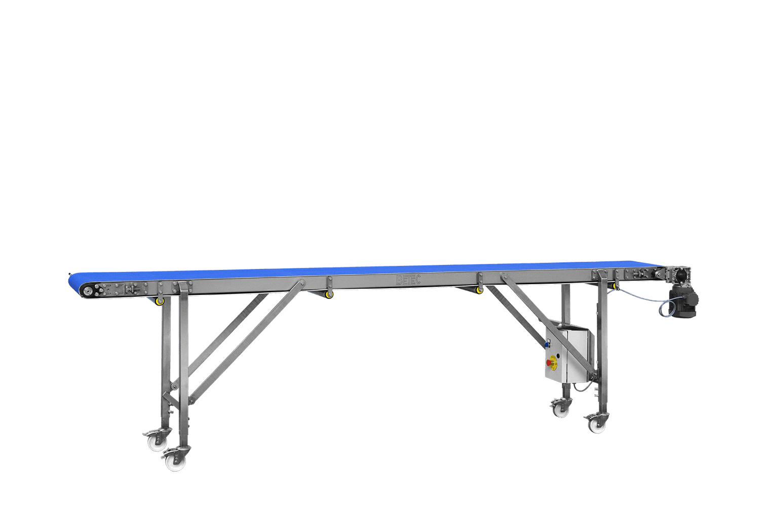 Conveyor with PU belt