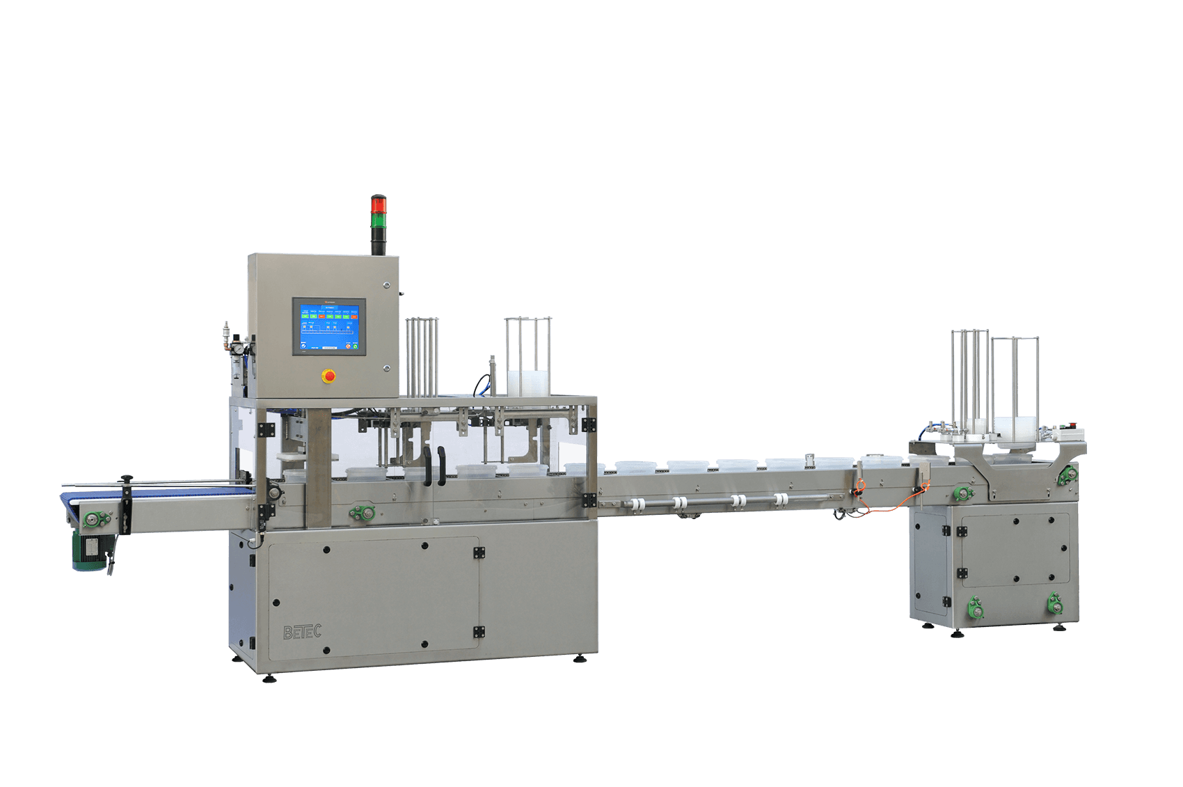 Automatic filling line for liquids