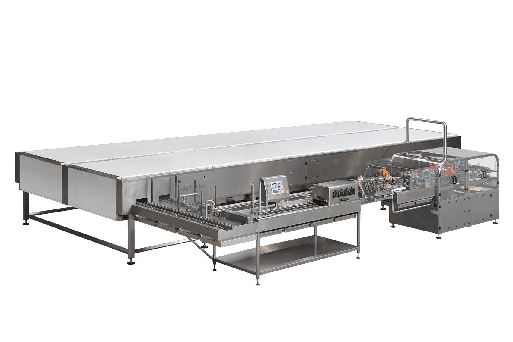 Horizontal mould cooling tunnel