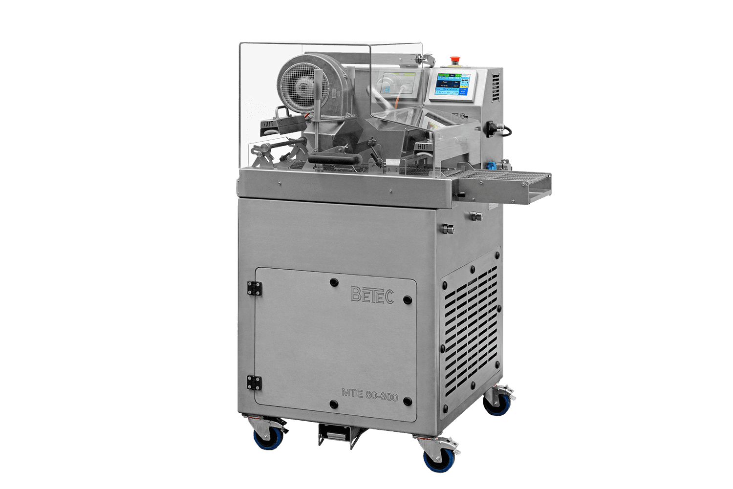 Tempering, moulding and enrobing machine