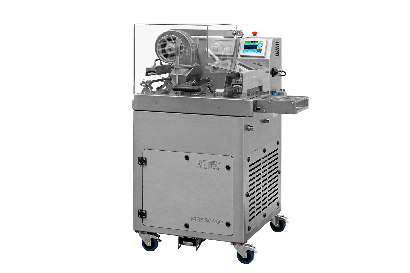 Tempering, moulding and enrobing machine