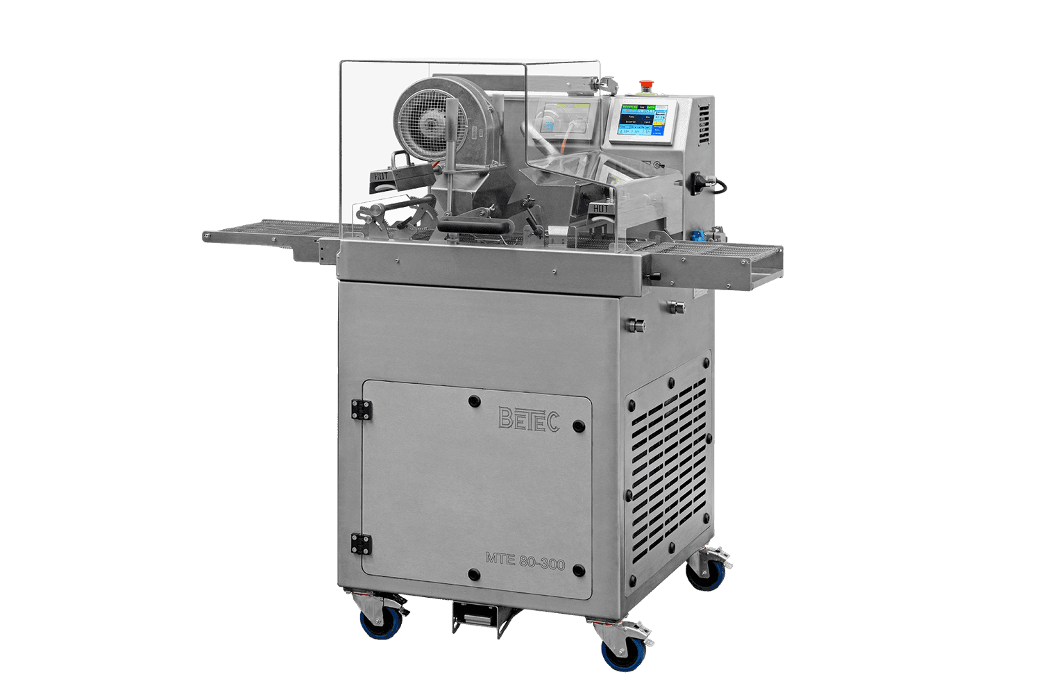 Tempering, moulding and enrobing machine